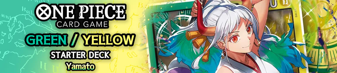Mazzo One Piece Card Game – ST-28 Yamato Verde/Giallo, Versione Francese, Con Booster OP-11